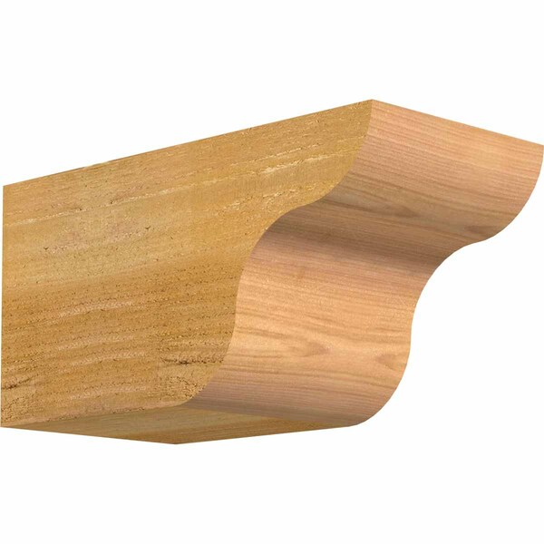 Ekena Millwork Carmel Rough Sawn Rafter Tail, Western Red Cedar, 6"W x 6"H x 12"L RFT06X06X12CAR00RWR - main